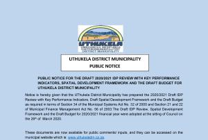 UThukela District Municipality DRAFT BUDGET ADVERT.pdf